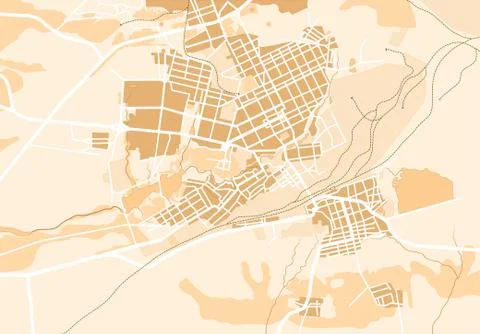 Vector Map of The City II 스톡 일러스트