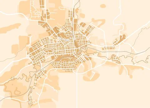 Vector Map of The City Stock Illustration