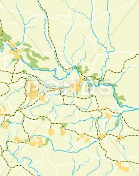 Vector map of the country Stock Illustration