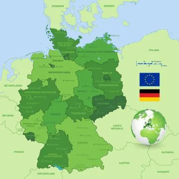 Vector Map of Germany Stock Illustration