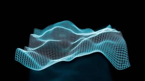 Vector map, grid, science, technology, wave structure. Vector map, grid, s... Stock Photos