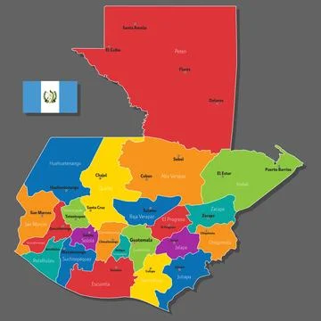 Vector map of Guatemala Stock Illustration