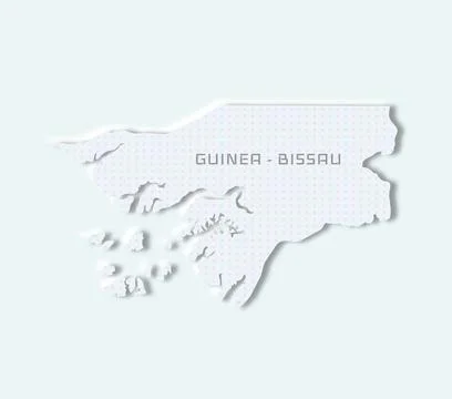 Vector map of Guinea-Bissau Stock Illustration