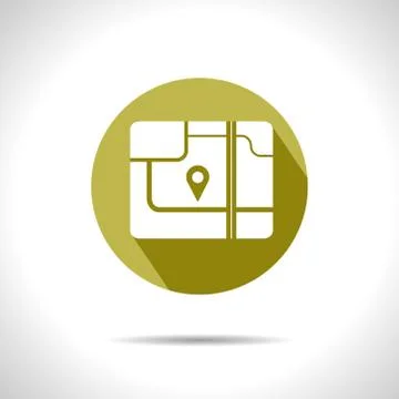 Vector map icon. Eps10 Stock Illustration