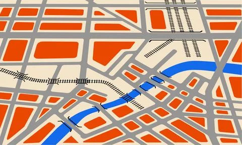 Vector map Stock Illustration