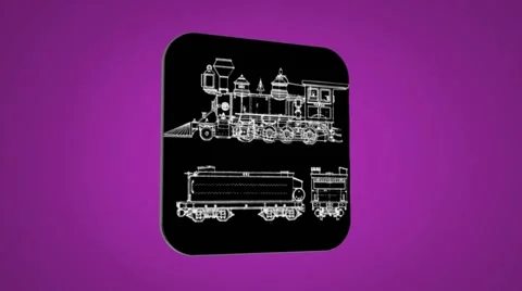 Vector Map intro - Locomotive - Transiti... | Stock Video | Pond5