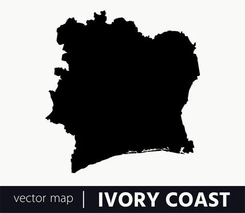 Vector Map - Ivory Coast Stock Illustration