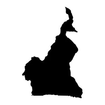 Vector map of map of cameroon Stock Illustration