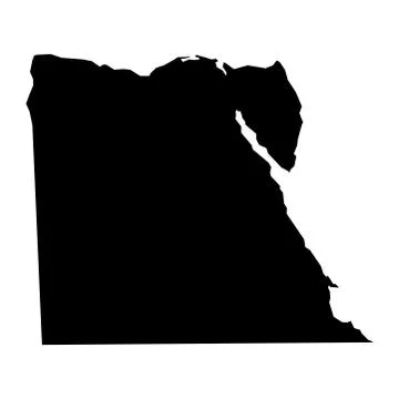 Vector map of map of egypt Stock Illustration