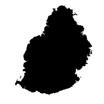 Vector map of mauritius Stock Illustration
