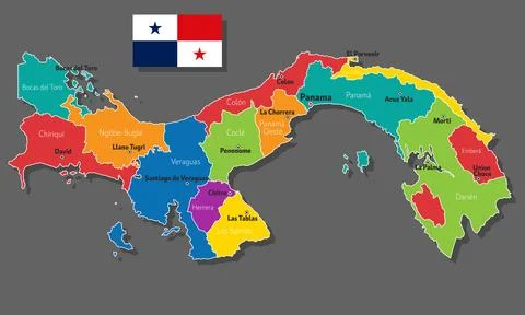 Vector map of Panama Stock Illustration