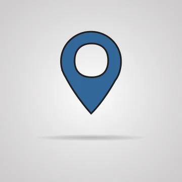 Vector map pointer icon Stock Illustration