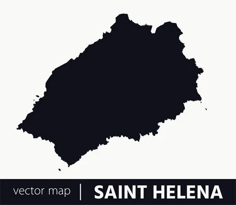 Vector Map - Saint Helena Island Stock Illustration