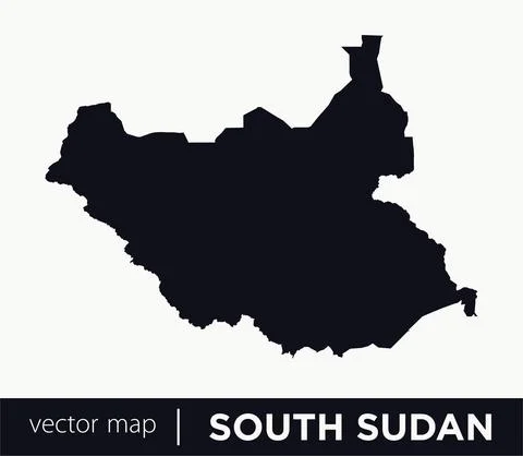 Vector Map - South Sudan Stock Illustration
