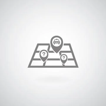 Vector map symbol Stock Illustration