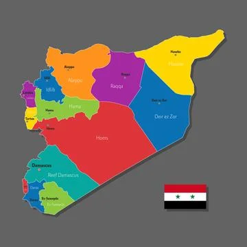 Vector map of Syria Stock Illustration