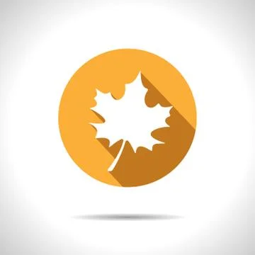 Vector maple leaf icon. Eps10 Stock Illustration