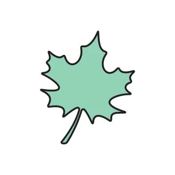 Vector maple leaf icon. Eps10 Stock Illustration