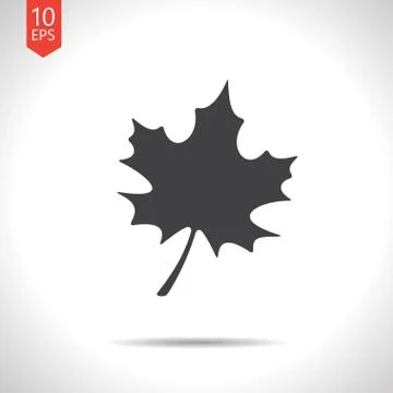 Vector maple leaf icon. Eps10 Stock Illustration