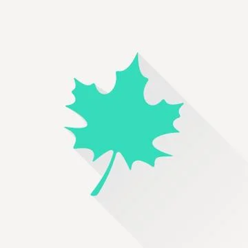 Vector maple leaf icon Stock Illustration