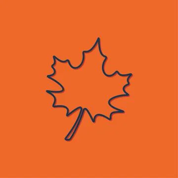 Vector maple leaf icon Stock Illustration