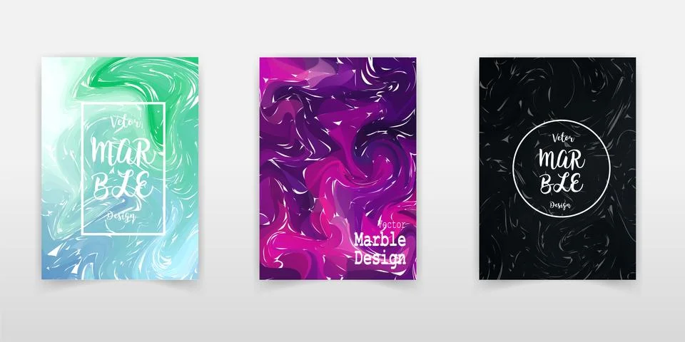 Vector marble abstract background. Liquid marble pattern. Modern colorful flo Illustrazione stock