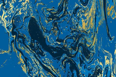 Vector marble blue and gold texture 스톡 일러스트