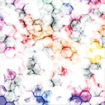 Vector marble texture design with geometric honeycomb lines Stock Illustration