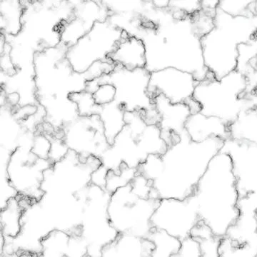Vector marble texture design seamless pattern, black and white marbling Stock Illustration