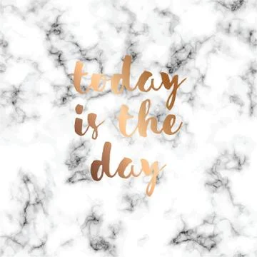 Vector marble texture design with typographic message poster, black and white Stock Illustration