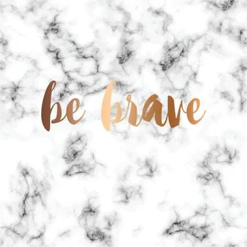 Vector marble texture design with typographic message poster, black and white Stock Illustration