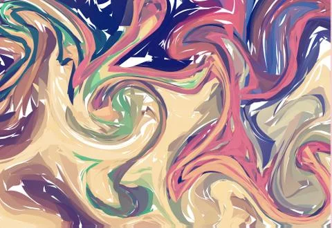 Vector Marble Texture in Pastel. Ink Marbling Paper Background. Elegant Luxur Stock Illustration