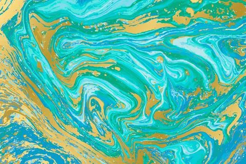 Vector marbled blue wave abstract background. Blue liquid pattern. Unique 스톡 일러스트