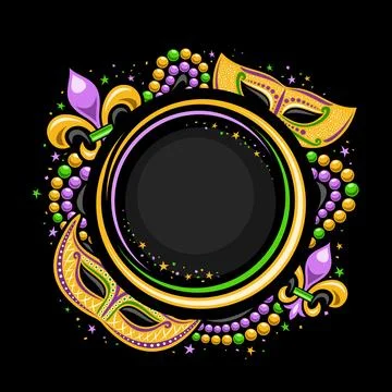 Vector Mardi Gras Frame Stock-Illustration