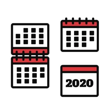 Vector marks calendar icon. Calendar vector sign Stock Illustration