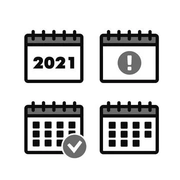 Vector marks calendar icon. Calendar vector sign Stock Illustration