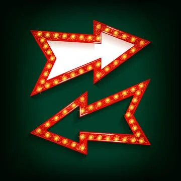 Vector marquee arrow Stock Illustration