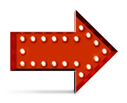 Vector marquee arrow symbo Stock Illustration