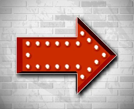 Vector marquee arrow symbo Stock Illustration