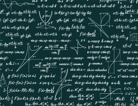 Vector mathematical seamless pattern Stock Illustration