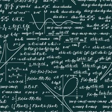 Vector mathematical seamless pattern Stock Illustration