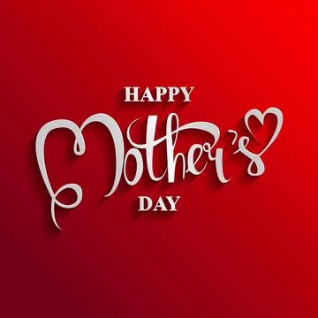 Vector mathers day card. Stock Illustration