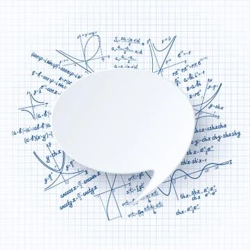 Vector Maths background Stock Illustration