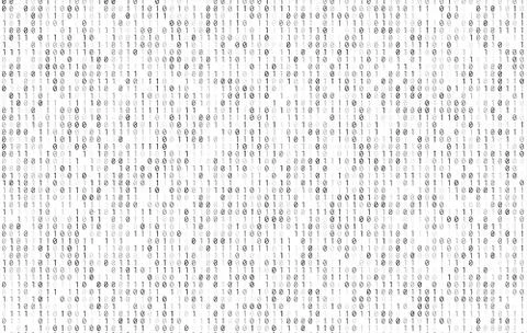 Vector matrix background. Stream of binary code on screen. Data and technology Stock Illustration