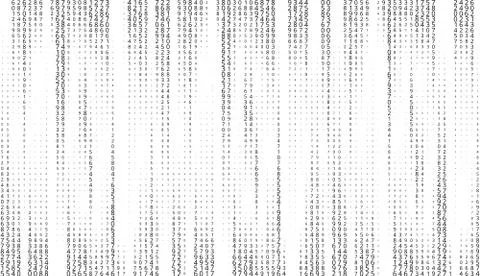 Vector matrix background. Stream of binary code on screen. Data and technology Stock Illustration