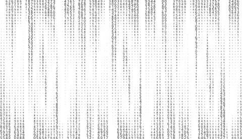Vector matrix background. Stream of binary code on screen. Data and technology Stock Illustration