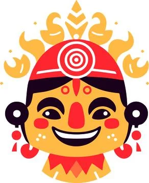 Vector maya civilization flat design Stock Illustration