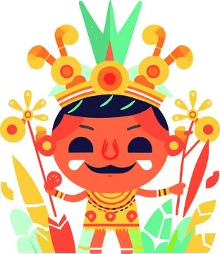 Vector maya civilization flat design Stock Illustration