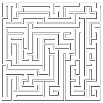 Vector maze isolated on white background Stock Illustration