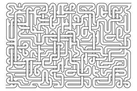 Vector maze isolated on white background Stock Illustration